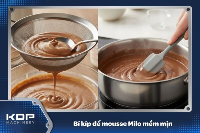 Bí kíp để công thức mousse Milo mềm mịn